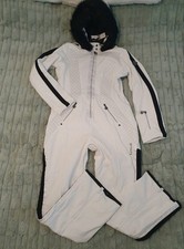 White Ski Suit Waterproof Snow