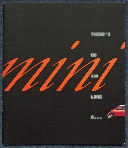 Rover mini car sales brochure - mini,