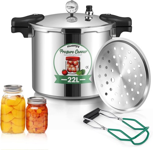 22l pressure canner with - canner, gauge