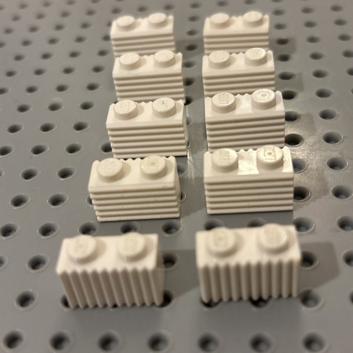 Lego brick 1x2 with - with, grille