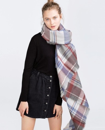 Nwt zara tartan plaid checked - nwt,