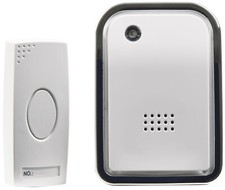 Front Door Bell Chime with LED Indicator - 100m Range 38 Melodies Wireless