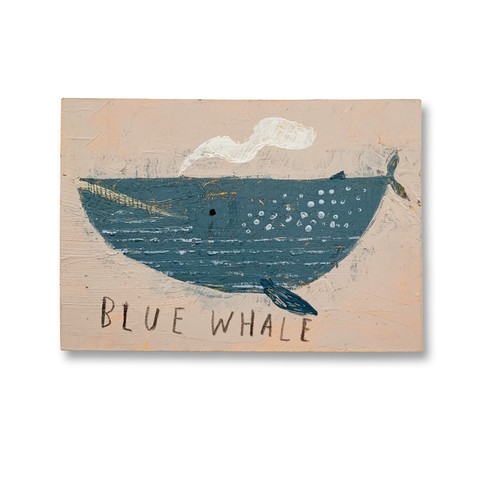 Blue whale aceo - whale", original