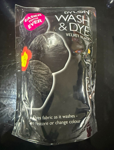Dylon wash dye velvet black - dye,