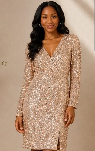 Adriana papell rose - rose, gold