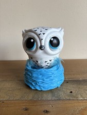 Owleez Flying Baby Owl Interactive Toy with Lights and Sounds - White