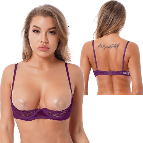 Women floral lace shelf bra - uk,