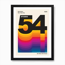 Studio 54 Retro Art Print Art