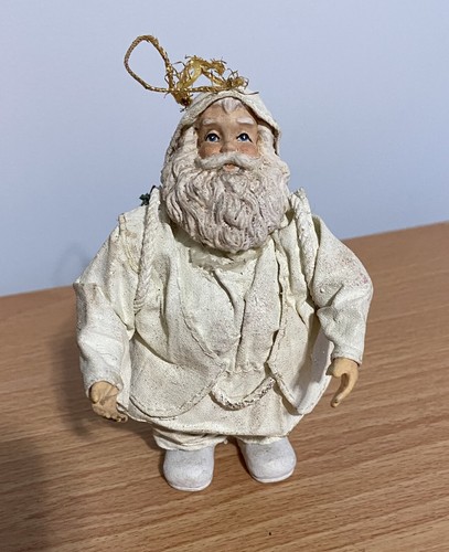 Vintage white paper mache - white,