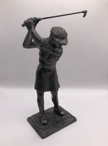 Pewter female woman golfer - pewter,