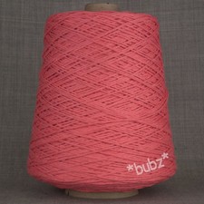 SOFT DOUBLE KNITTING COTTON YARN CORAL PINK 500g CONE 10 BALL DK WEAVING CROCHET