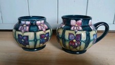MOORCROFT POTTERY JUG & BOWL
