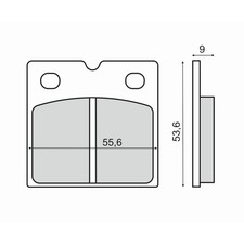 Pair brake pads - of,