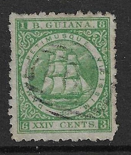 British guiana 1866 perf 10 - guiana, 1866-71