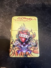 Ed Hardy Tattoo Lighter Yellow - Cigarette Lighters
