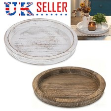 Round Wooden Decorative Tray-