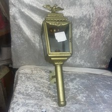 Antique Eagle Carriage Lamp 50 Cm Brass Converted To Outside Lamp