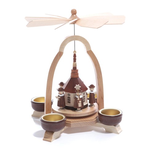 Tealight pyramid with seiffen - pyramid,