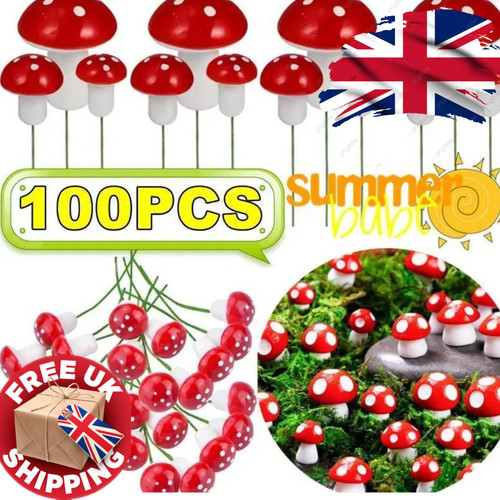 10pcs mini artificial mushroom - mini,