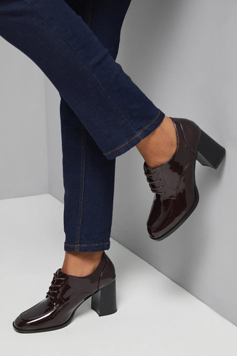 Wallis burgundy court shoes - wallis,
