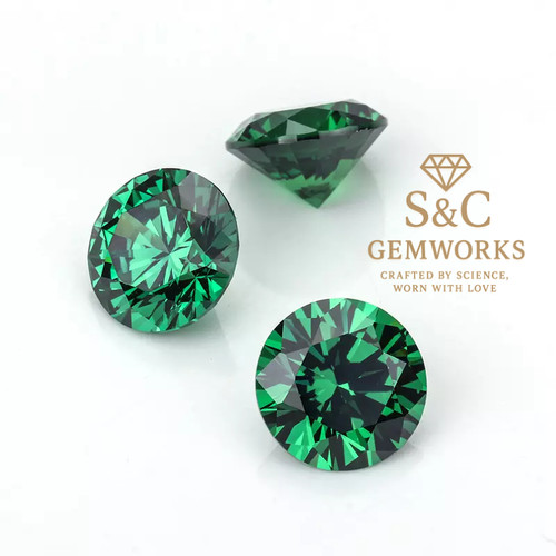 Emerald green nano round - green,