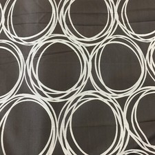 Brown Retro Circle Patterned