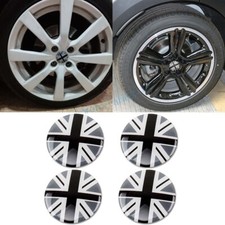 4X 52mm UK Flag Wheel Center Hub Cap Badge Emblem Decal Sticker For Mini Cooper