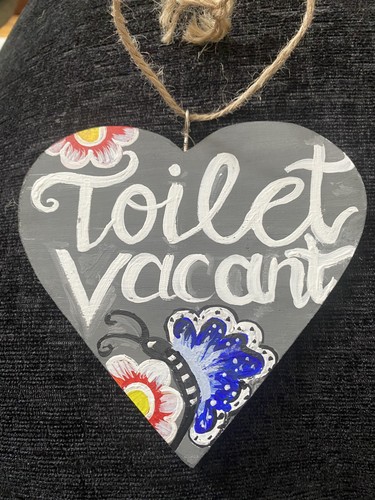 Toilet engaged vacant - vacant, double