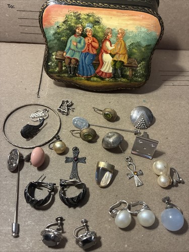 Vintage russian lacquer box - lacquer,