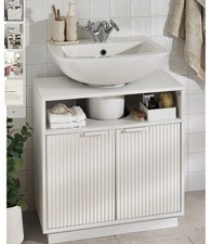 Next Brand White Gara Textured Under Sink - Used Good Condition