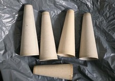 KNITTING MACHINE SEWING EMBROIDERY WOOL WINDER LARGE CARDBOARD YARN CONES X 4