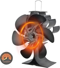 6 Blade Stove Fan Log Burners