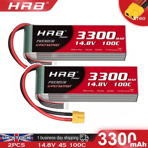 2pcs 3300mah xt60 - 4s,