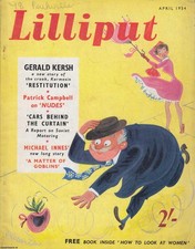 LILLIPUT MAGAZINE. APRIL 1954. VOL.34 NO.4 ISSUE NO.202. FRANK BELLAMY DRAWINGS,