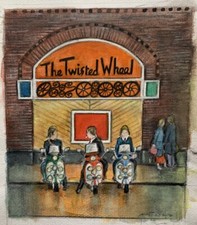 Northern Soul; "Scooters at the Wheel, Part IV" Original water colour painting.