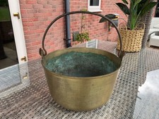 Large Antique Vintage Heavy Duty French Copper Jam Making Pot