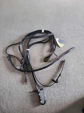 Heritage Cavesson Noseband Havana Full Size Bridle With Matching Leather Reins