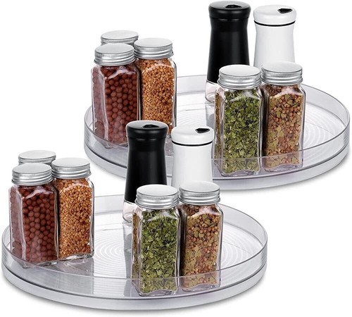 Piece set clear turntable - 2-piece,