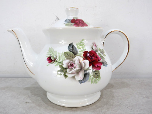 Sadler floral design tea pot - sadler,