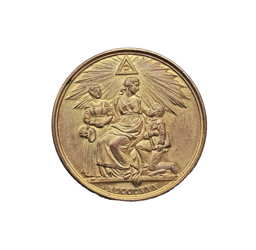 Antique 1830 masonic medal - antique,