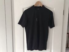 B’TWIN Decathlon Mens Black Cycling Jersey Top Size Medium - Excellent Condition