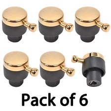 RANGEMASTER 90 110 Genuine Oven Cooker Range Hob Switch Knob Black Gold x 6