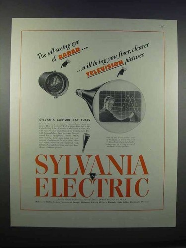 1946 sylvania cathode ray - 1946,