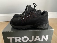 Black Trojan Womens Safety Boots Shoes UK 3 Safty Trainer Warehouse Comfortable