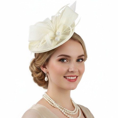 Big saucer sinamay headband - big,