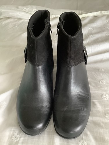Clarks black leather ankle - clarks,