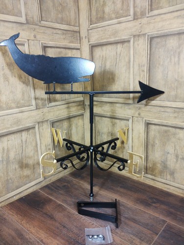 Large whale weathervane steel - large, weathervane,