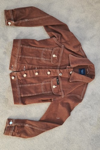 Superdry brown denim jacket - brown,