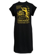 The Naked Witch Women's High Neck T-Shirt B-Movie Horror Poster Retro Witchcraft