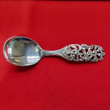 Rare Norwegian Silver Serving Spoon